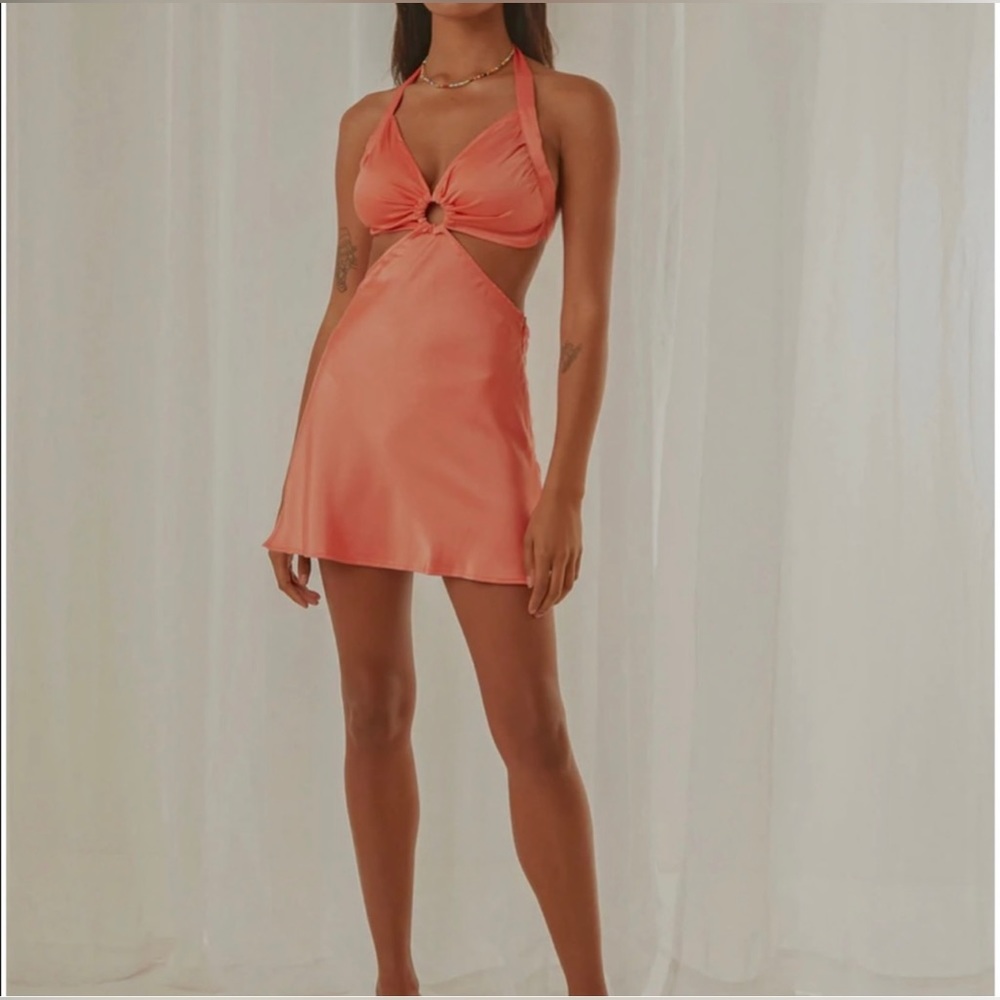 Peppermayo Coral Mini Dress